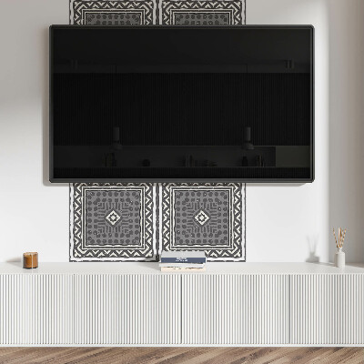 Pvc wall panel square Shapes in geometric frames