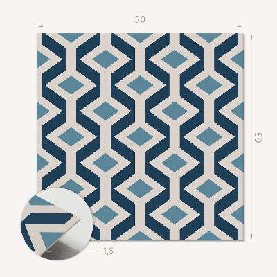 Wall panel square Geometric style rhombus pattern