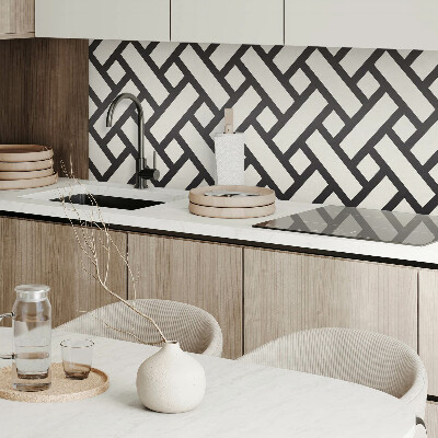 Wall paneling A tangle of geometric shapes