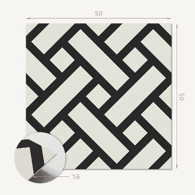 Wall paneling A tangle of geometric shapes