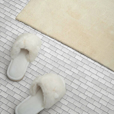 Pvc wall panel square Brick accents in design