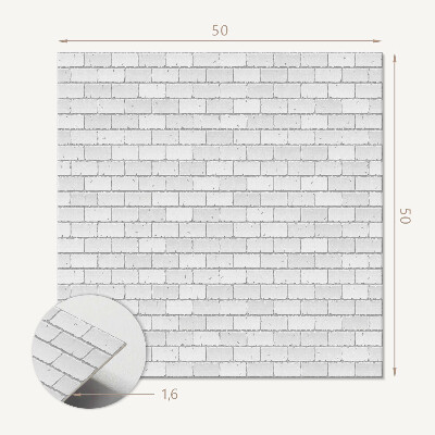 Pvc wall panel square Brick accents in design