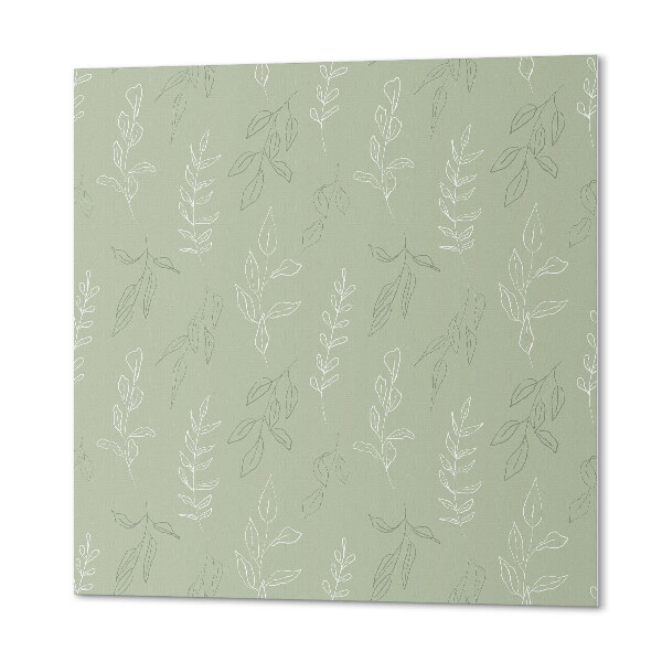 Wall panel square Plant motif