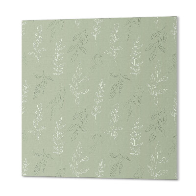 Wall panel square Plant motif
