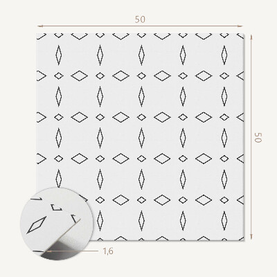 Wall paneling Geometric rhombuses in a modern design