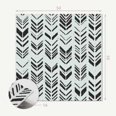 Pvc wall panel square Arrow pattern in a row