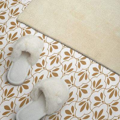 Wall panel square Chic plant motif
