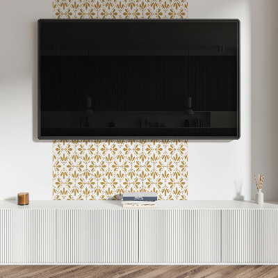 Wall panel square Chic plant motif