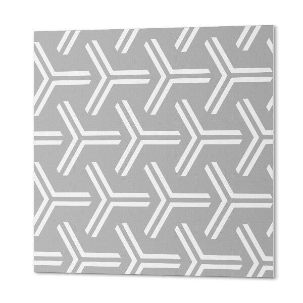 Pvc wall panel square Arrow motif in geometric design