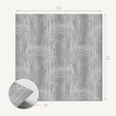 Wall panel square Dynamic circles in an unusual composition