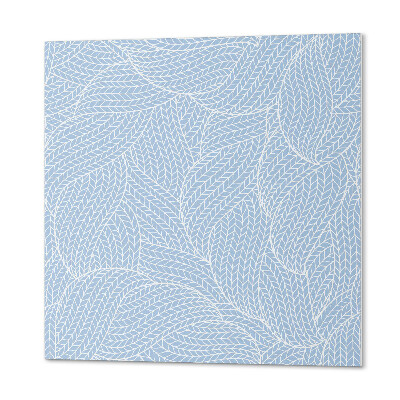 Pvc wall panel square Waves with leaf motif