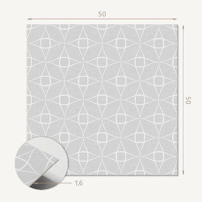 Wall panel square Mesh motif in geometric form