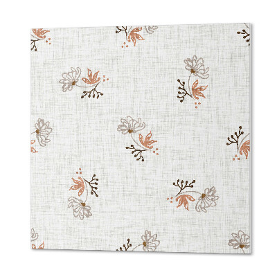 Wall panel square Floral pattern