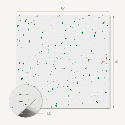 Pvc wall panel square Spot design in abstract form