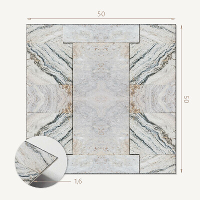 Pvc wall panel square Design inspired by stone