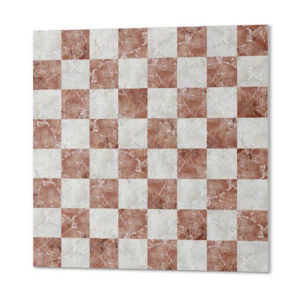 Wall paneling Stylish marble checkerboard pattern
