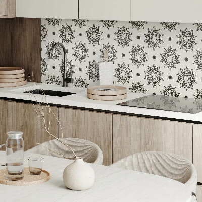 Pvc wall panel square Mesh Mandala Pattern