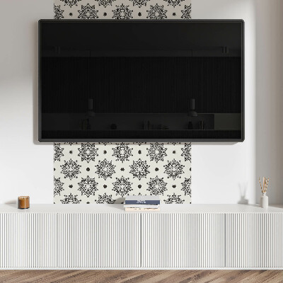 Pvc wall panel square Mesh Mandala Pattern