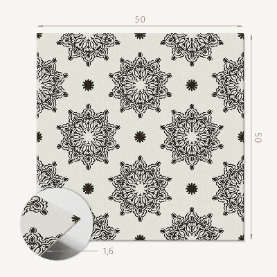 Pvc wall panel square Mesh Mandala Pattern