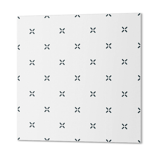 Wall panel square Stylish cross stitch pattern
