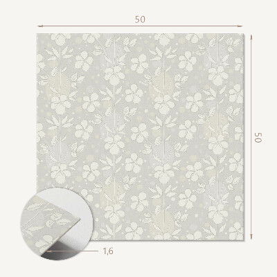 Wall paneling Floral pattern