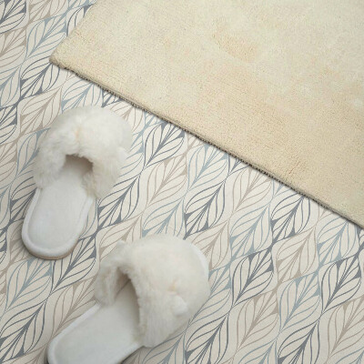 Pvc wall panel square Leafy rhombuses in a subtle pattern
