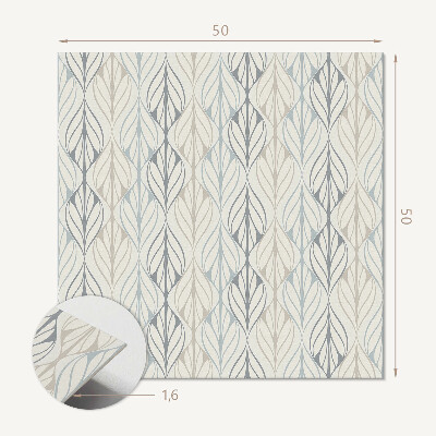 Pvc wall panel square Leafy rhombuses in a subtle pattern