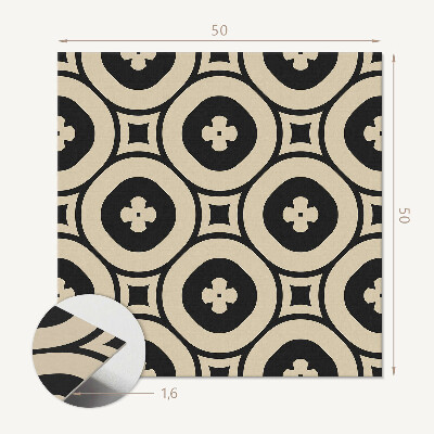 Wall paneling Geometric figures in the shape of squares