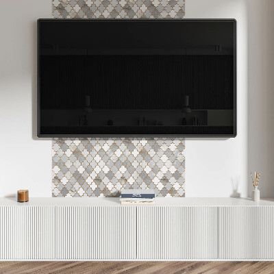 Pvc wall panel square Mosaic style geometry