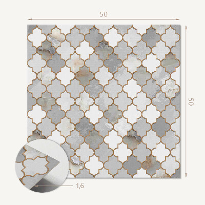 Pvc wall panel square Mosaic style geometry