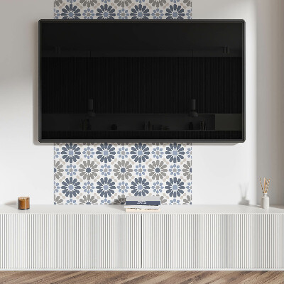 Wall paneling Floral pattern in balance