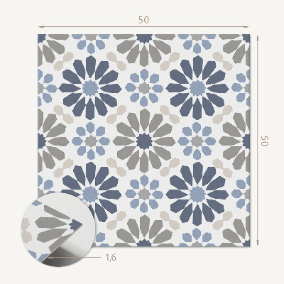 Wall paneling Floral pattern in balance