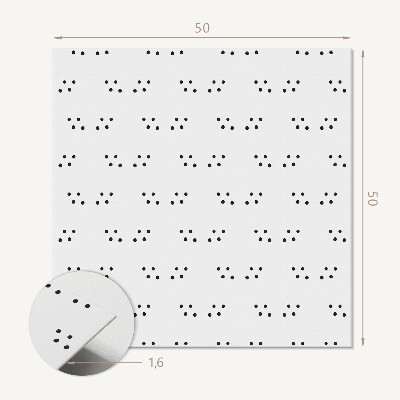 Pvc wall panel square Dots in a harmonious arrangement