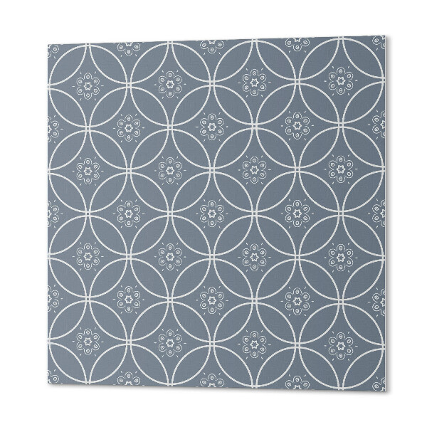 Pvc wall panel square A motif of rich floral ornaments