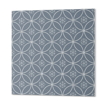 Pvc wall panel square A motif of rich floral ornaments