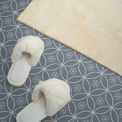 Pvc wall panel square A motif of rich floral ornaments