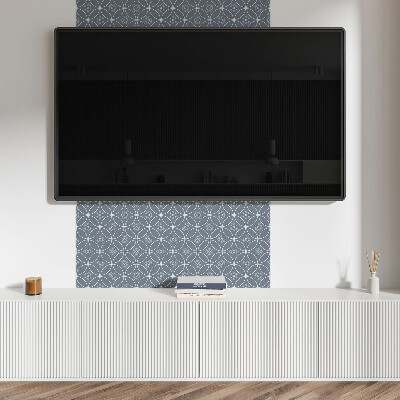 Pvc wall panel square A motif of rich floral ornaments