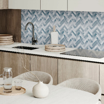 Pvc wall panel square Zigzag stripes