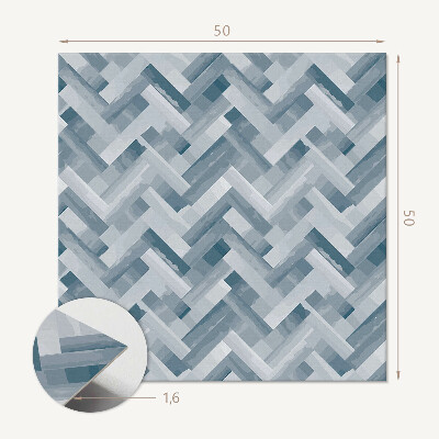 Pvc wall panel square Zigzag stripes