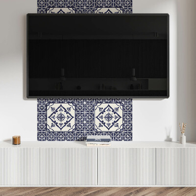 Wall panel square Plant motifs in a harmonious arrangement
