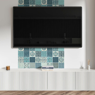 Wall panel square Geometric style mosaic shapes