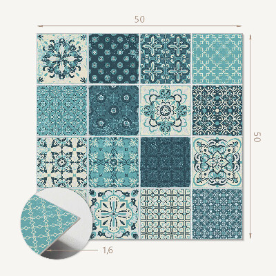 Wall panel square Geometric style mosaic shapes