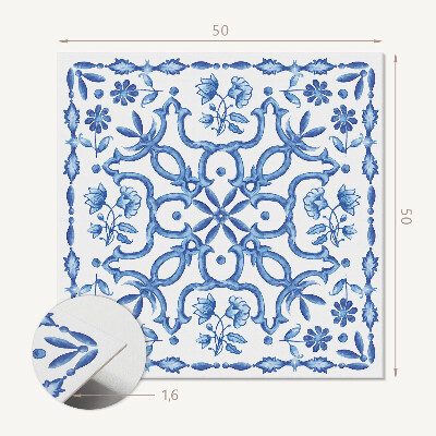Wall paneling Decorative floral motif
