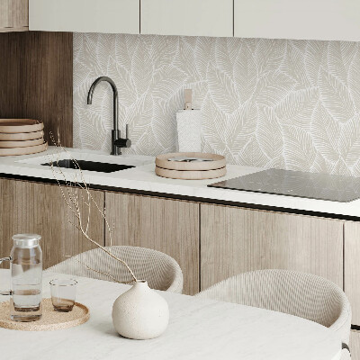 Pvc wall panel square Leaf pattern in an artistic composition