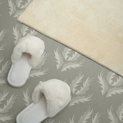 Pvc wall panel square A refined floral motif