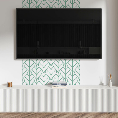Wall paneling Leafy pattern in balance