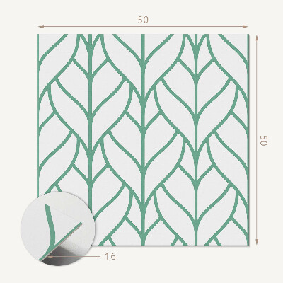 Wall paneling Leafy pattern in balance