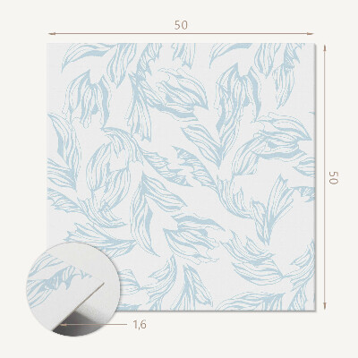 Pvc wall panel square Fancy leaves in patterns