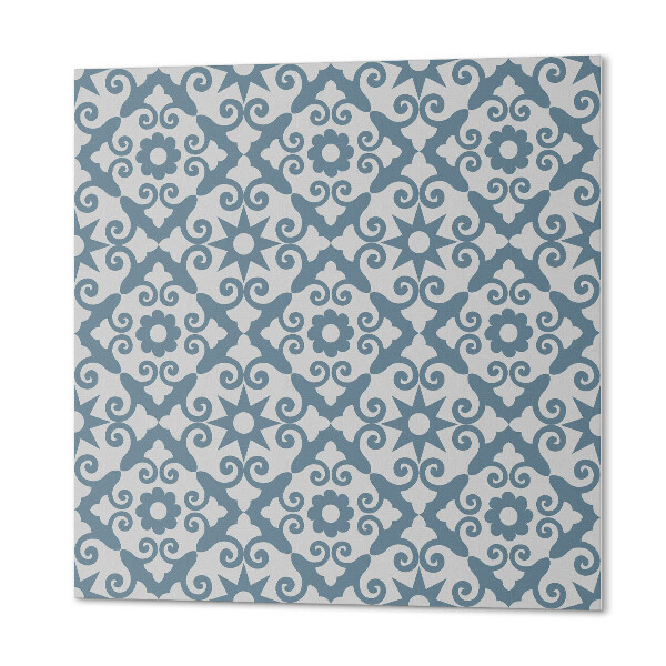 Wall panel square Stylish ornaments with a floral motif