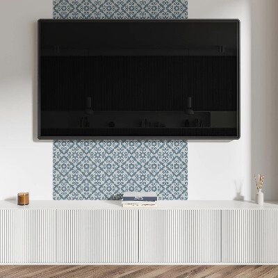 Wall panel square Stylish ornaments with a floral motif